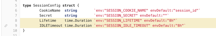 Session Config